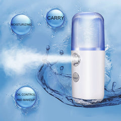 Portable Nano Facial Steamer – USB Rechargeable Hydrating Mist Sprayer